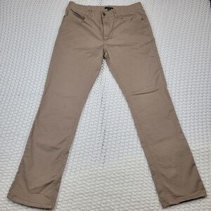 Alfani Men's Pants  Light Beige Dress Straight Leg Flat Front Sz 32x32 98% Cttn.
